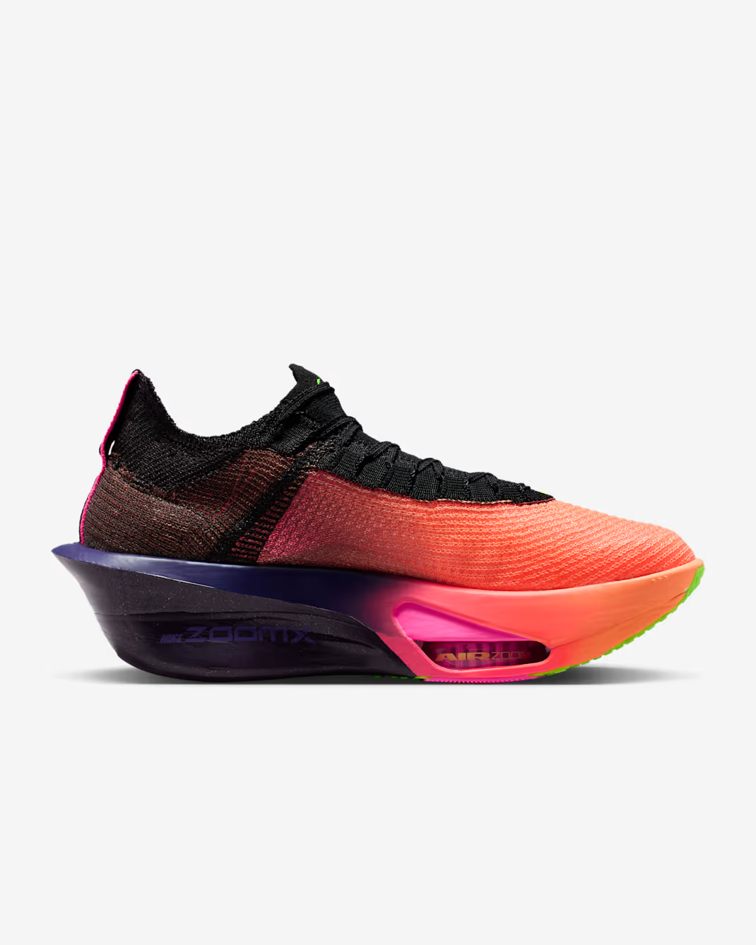 IO9573-800 Nike Alphafly 3 Road Racing Shoes Orange Pulse Purple Dynast (Menâs)