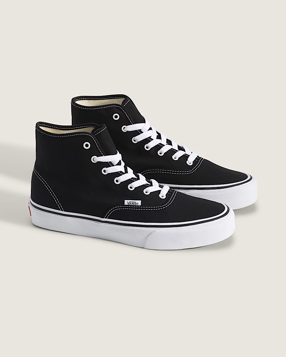 VN000E8H6BT Vans Skate Authentic Hi 2.0 Black White (Men's)