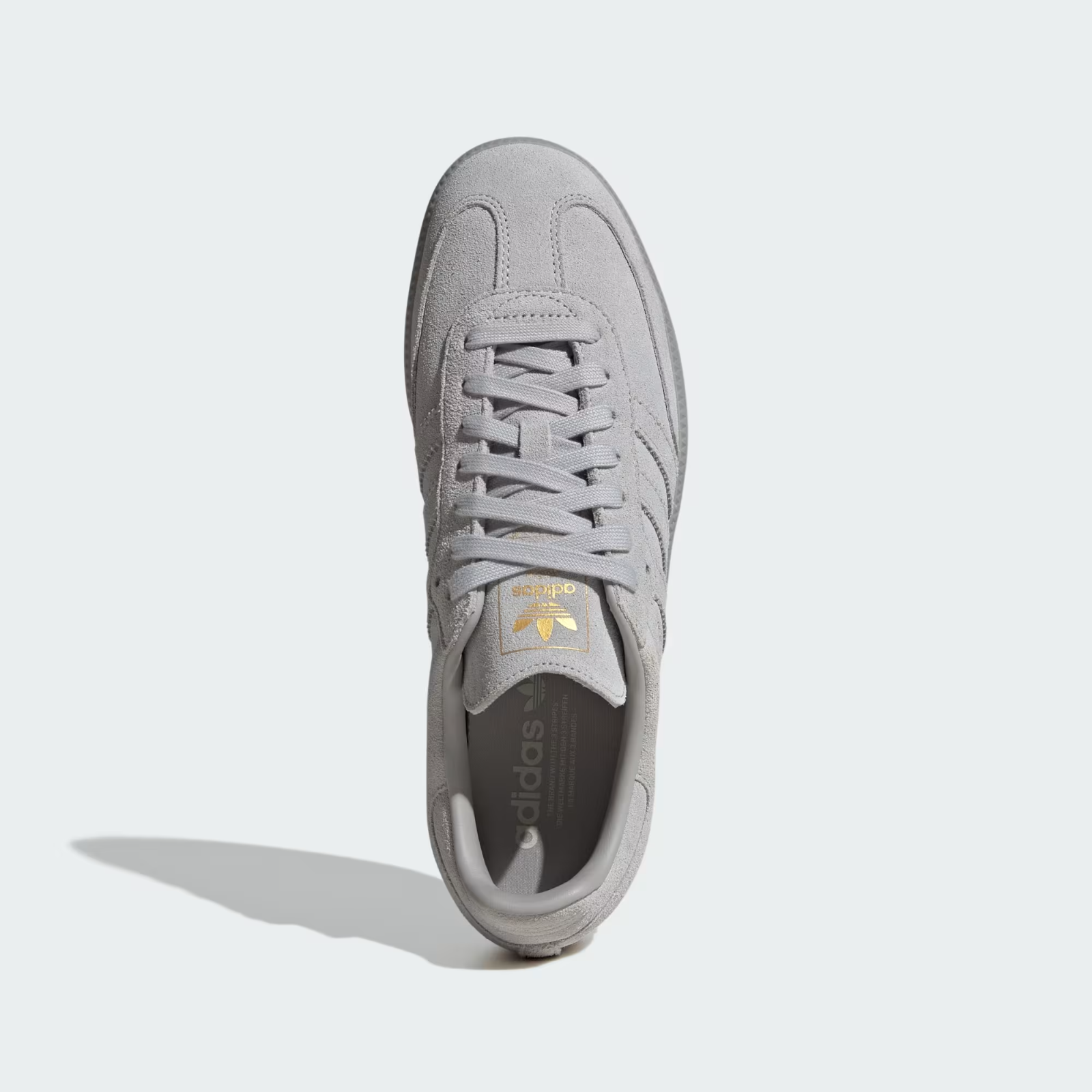 JR0888 adidas Originals Samba OG Grey Two Crystal White Gold Metallic (Men's)