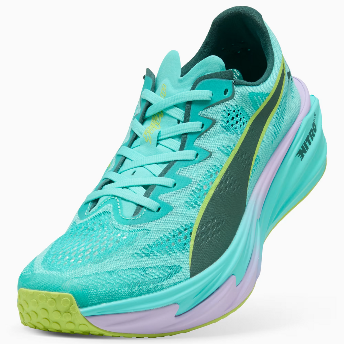 314156-01 Hyrox Ã Puma Deviate Nitro Elite 4 Intense Mint/Light Lavender (Men's)