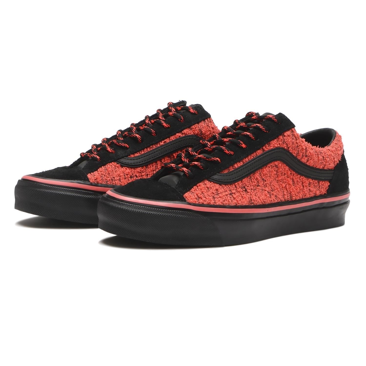 VN000EK7GP4 Vans Premium Old Skool 36 Jacquard Knit Black Fiery Coral (Men's)