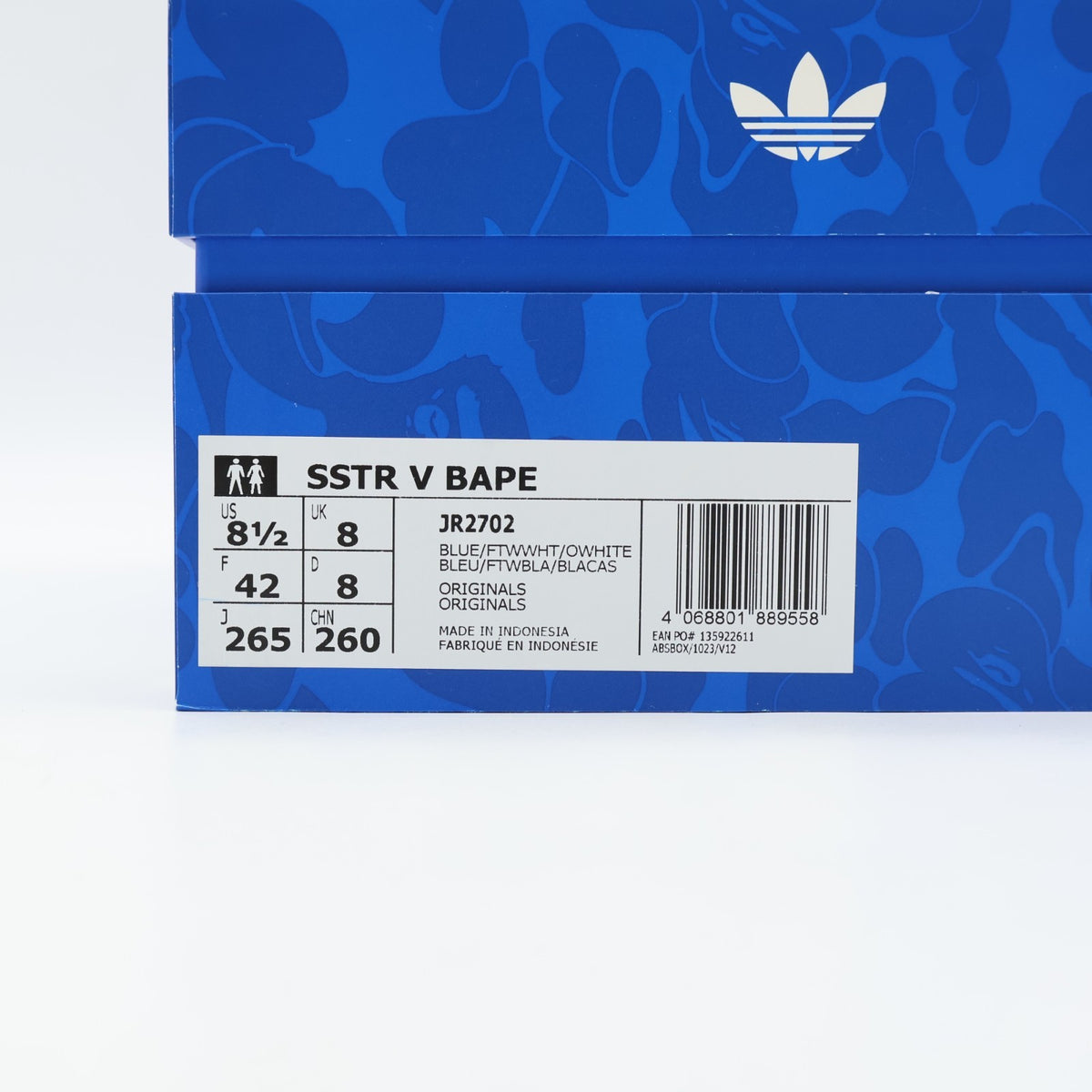 JR2702 A BATHING APE adidas originals Superstar Blue Footwear White Off (Men's)