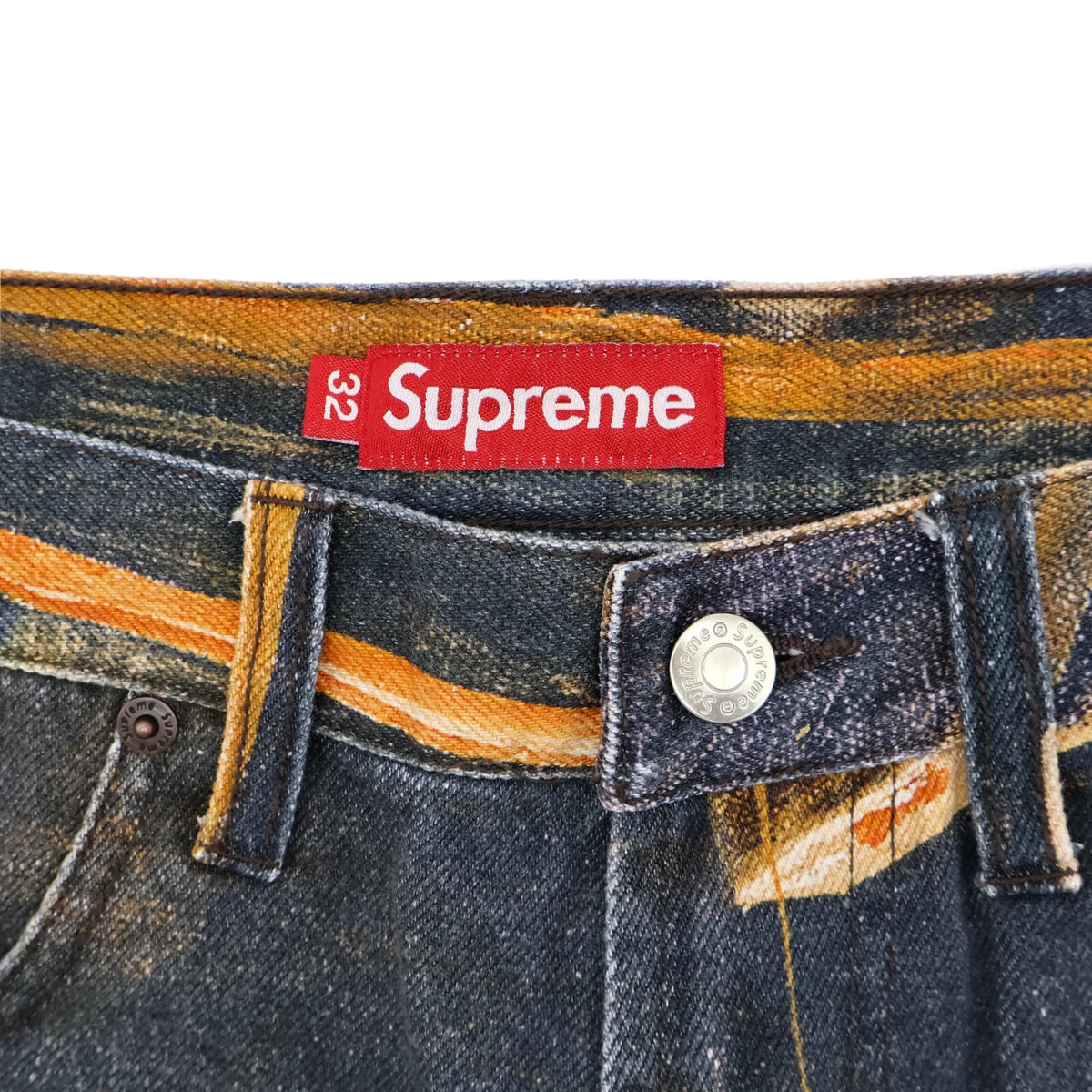 Supreme Ernie Barnes Baggy Denim Short Pool Hall