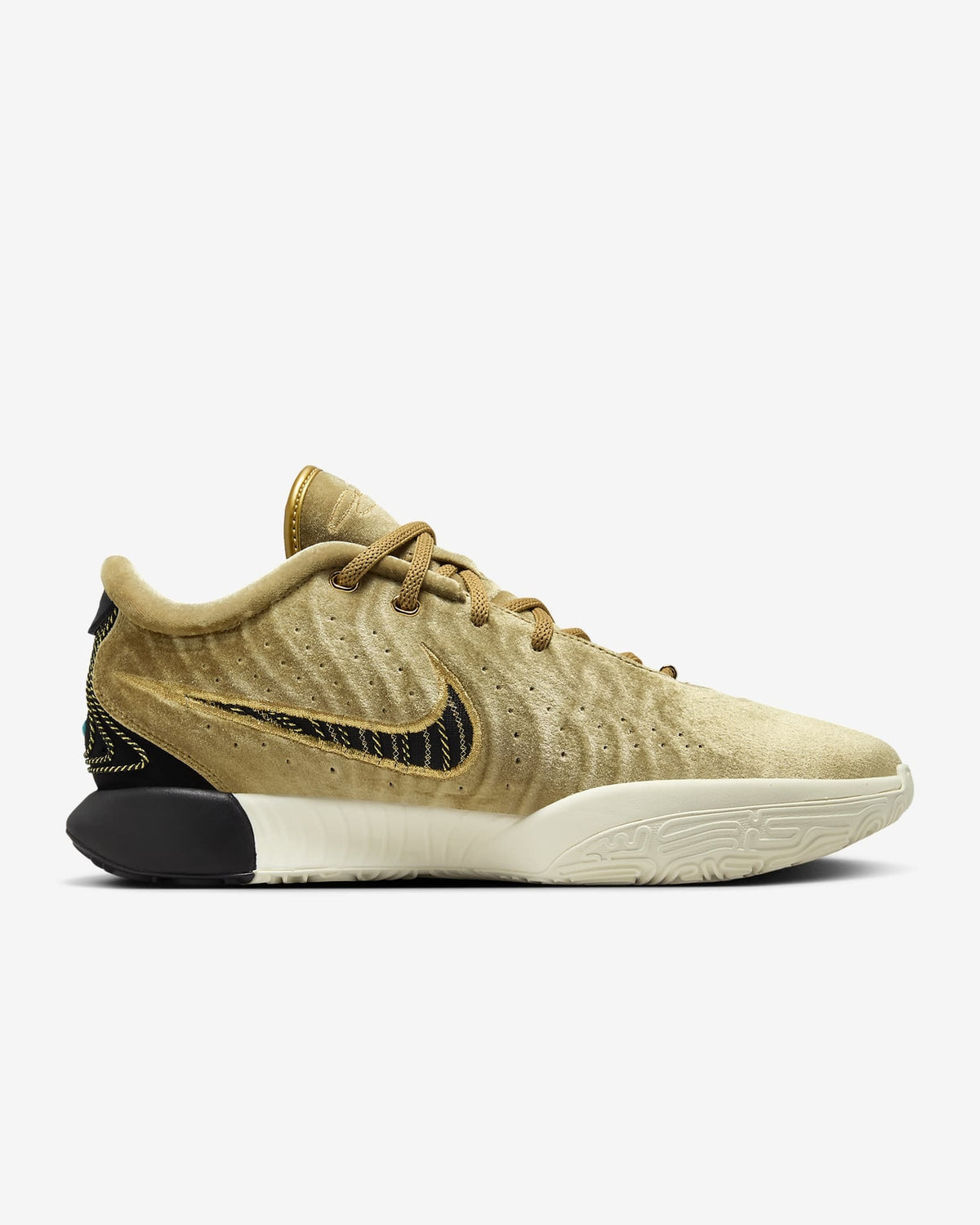 FZ7884-700 Nike LeBron 21 Metallic Gold Coconut Milk Aquamarine Black (Men's)