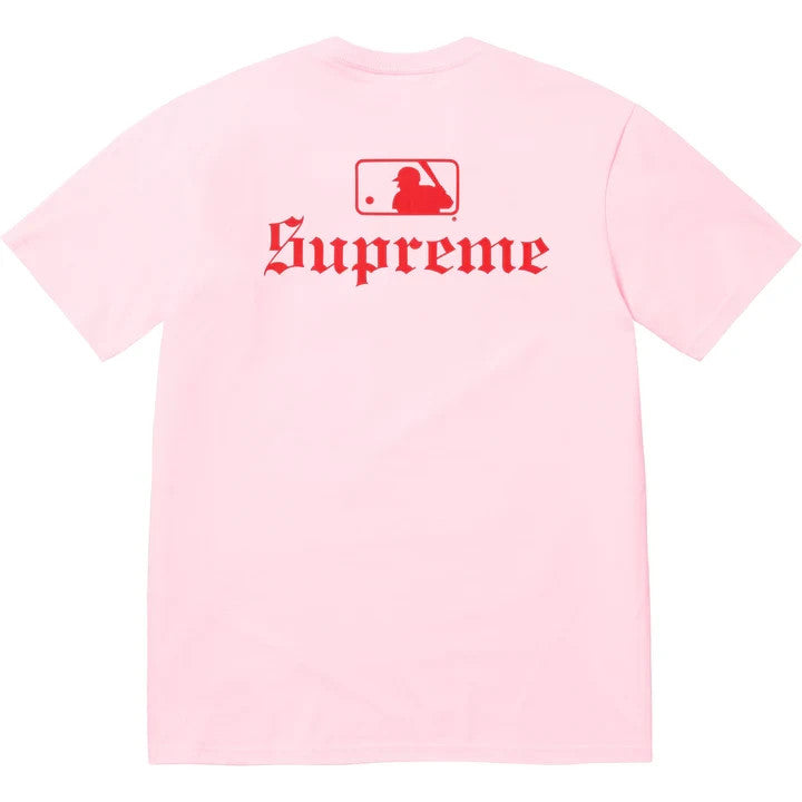 Supreme MLB Teams Tee NY Light Pink