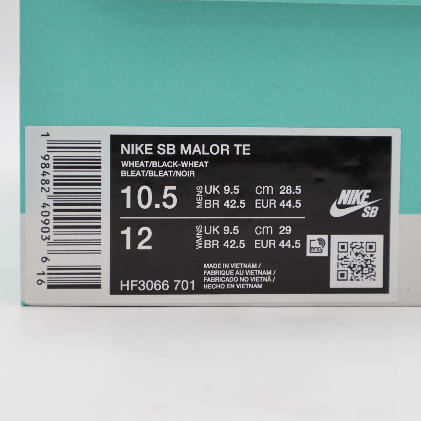 HF3066-701 Nike SB Malor TE Wheat Gum Light Brown Black (Men's)
