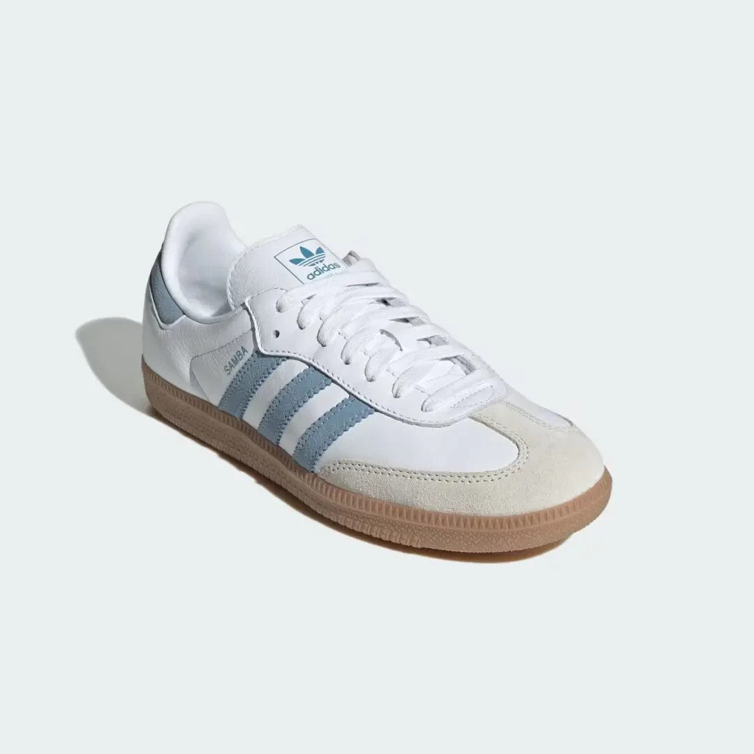 JS1391 adidas Originals Samba OG Cloud White Alumina Ash Blue (Women's)