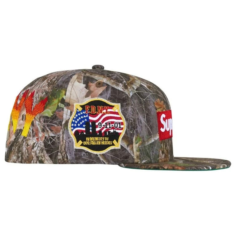 Supreme x FDNY Box Logo New Era TrueTimber Kanati Camo