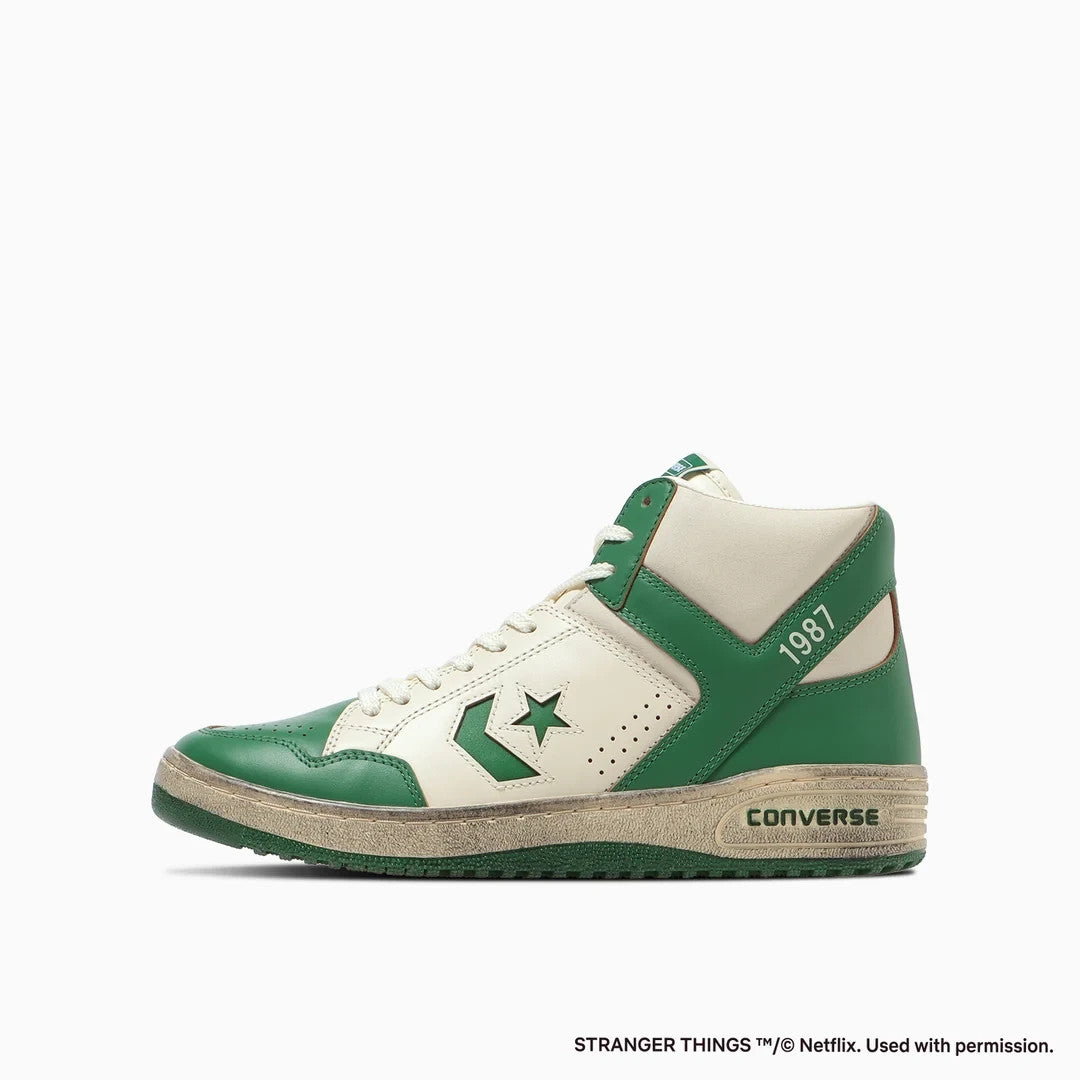 33702370 Stranger Things 5 Converse Weapon Hi Green White (Men's)
