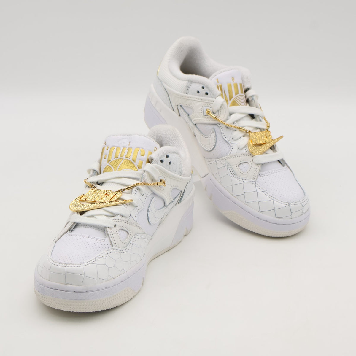 HF7630-100 NIGO Nike Air Force 3 Low White Metallic Gold Heel Logo NIGO (Men's)