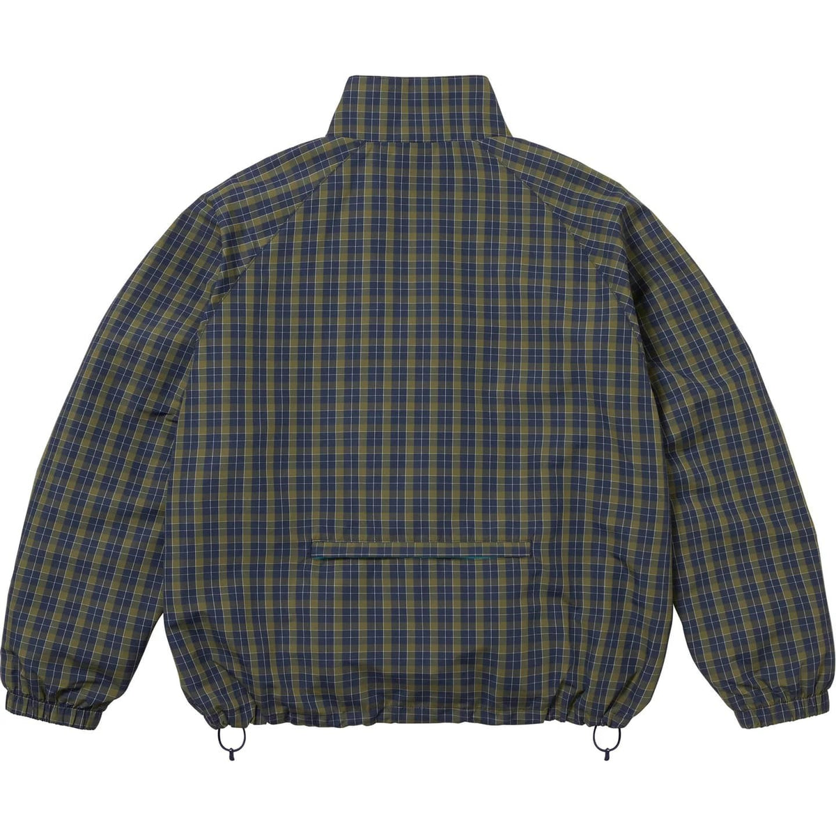 Supreme Plaid Track Jacket Navy