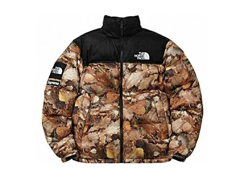 Supreme The North Face Leaves Nuptse Jacket Leaves