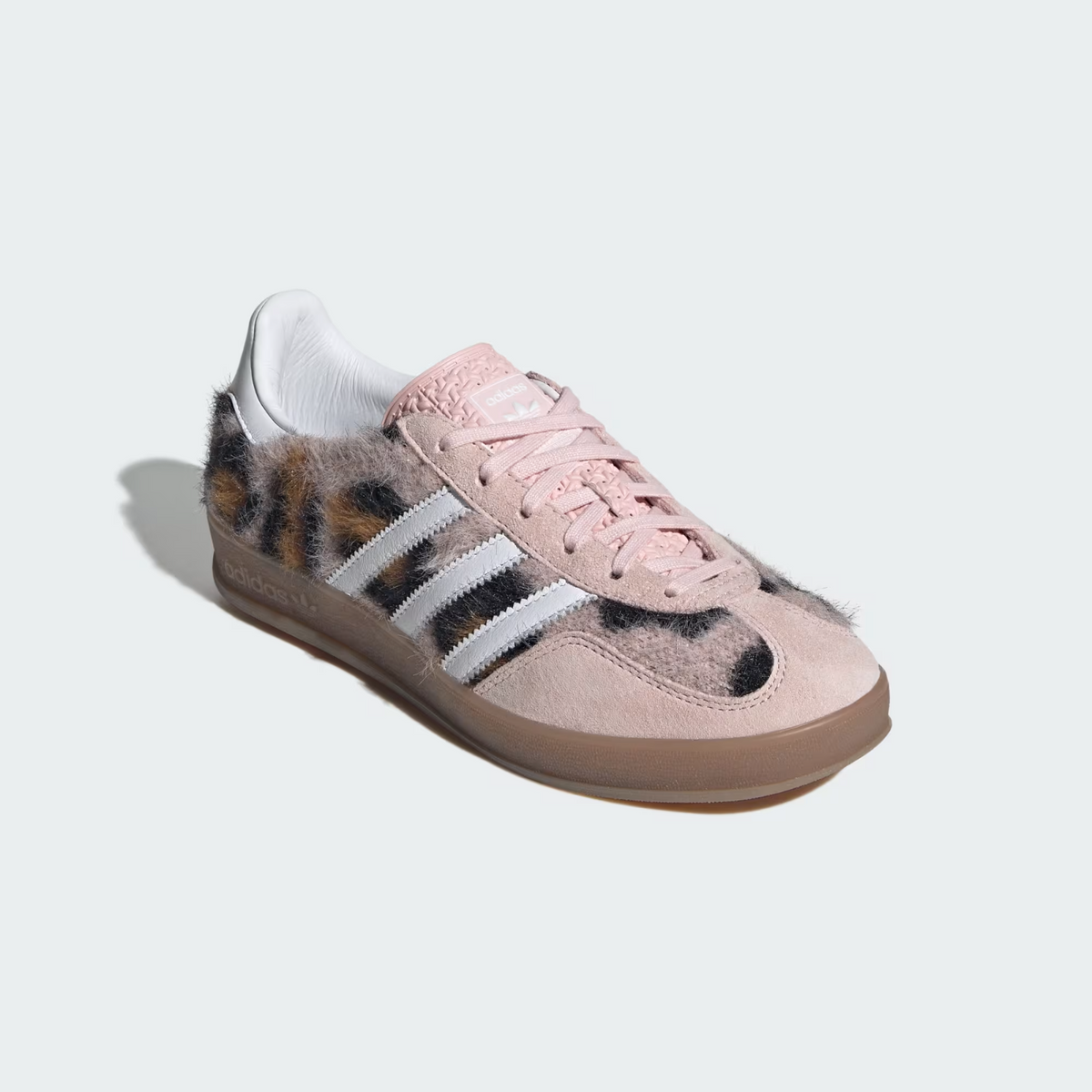 JS4600 atmos pink adidas Originals Gazelle Indoor Trinity Leopard Pink (Women's)