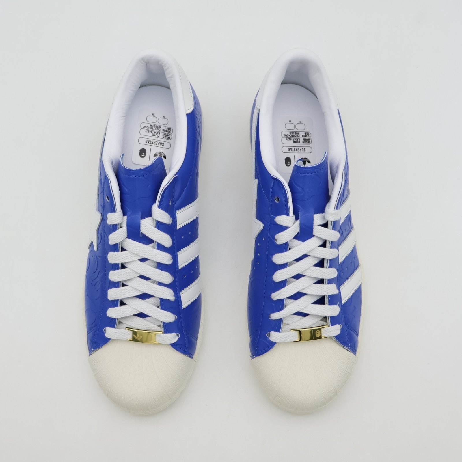 JR2702 A BATHING APE adidas originals Superstar Blue Footwear White Off (Men's)