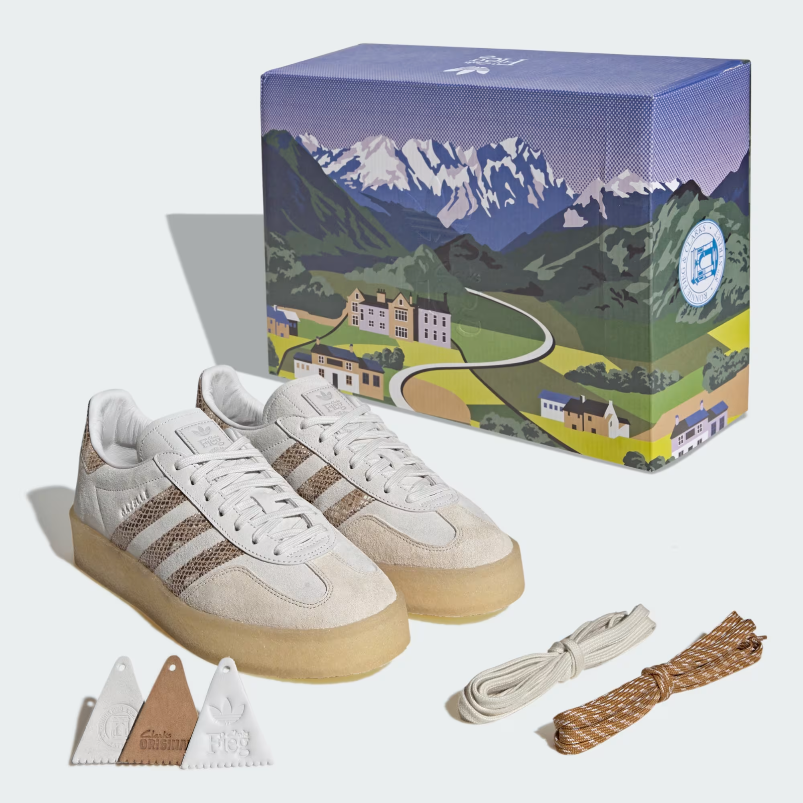 JS1754 KITH Ronnie Fieg Clarks adidas Originals 8th Street Gazelle Indoor(Men's)