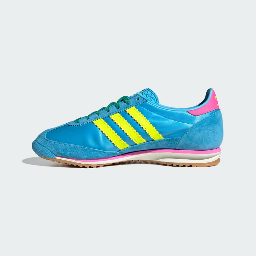 JI0196 adidas Originals SL72 OG Sky Rush Solar Yellow Lucid Pink (Women's)