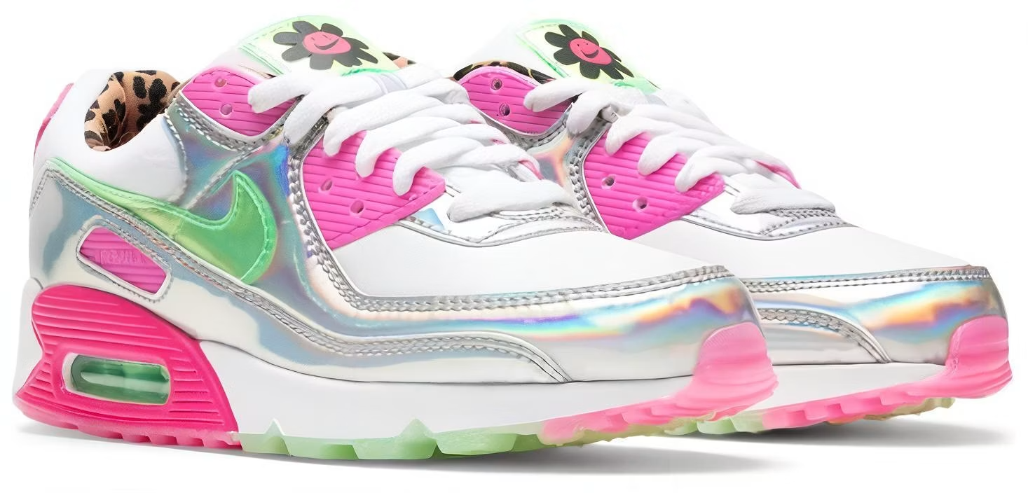 CQ2559-100 Nike Air Max 90 LX "Holographic" (Women's)