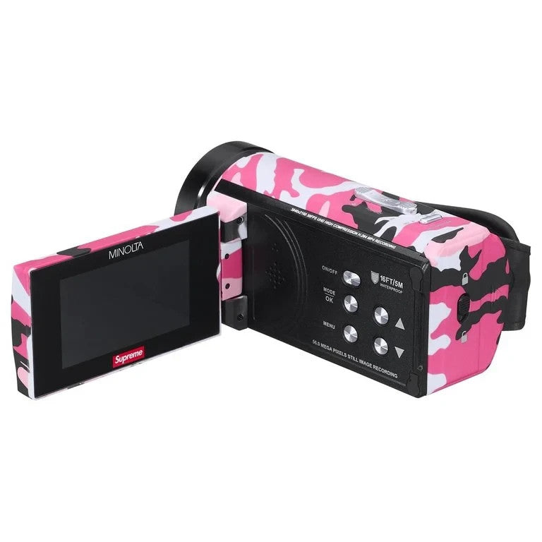 Supreme x Minolta MN4K300WP Waterproof Camcorder Pink Camo