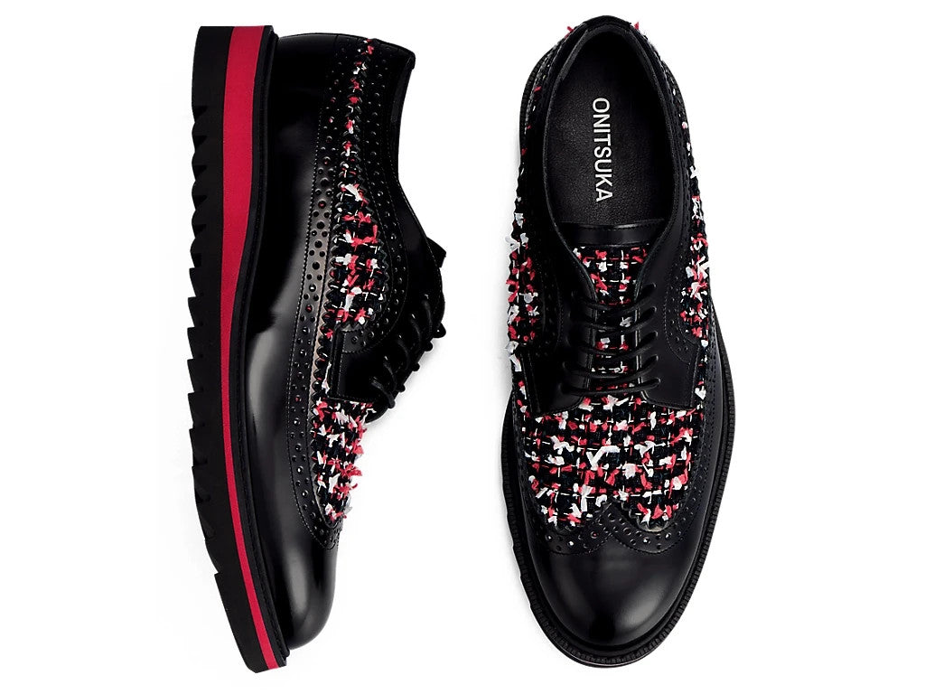 1181A615-002 Onitsuka Tiger Brogue Black Classic Red (Men's)