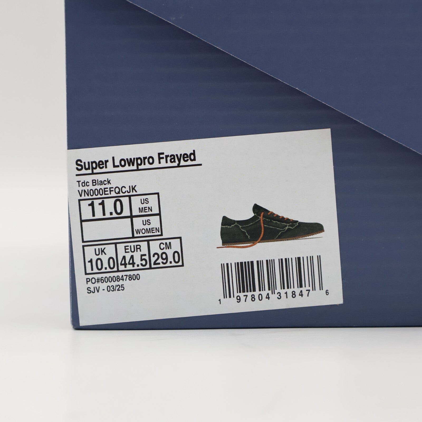 VN000EFQCJK Vans Super LowPro Frayed TDC Black (Men's)