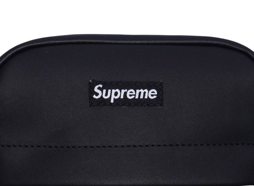 Supreme Leather Shoulder Bag Black (23FW)