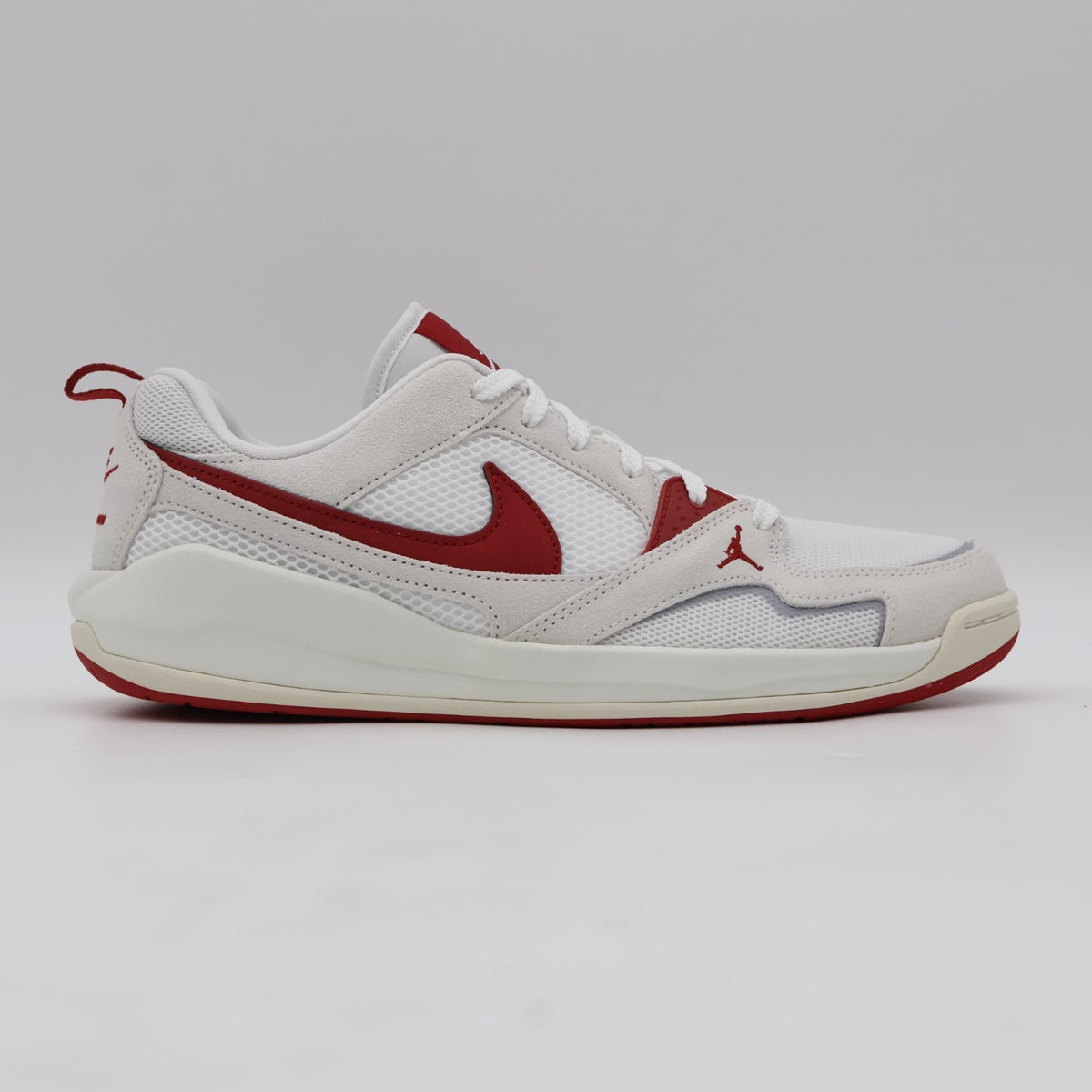 HJ6777-116 Nike Jordan CMFT Era White Sail Black Varsity Red (Men's)