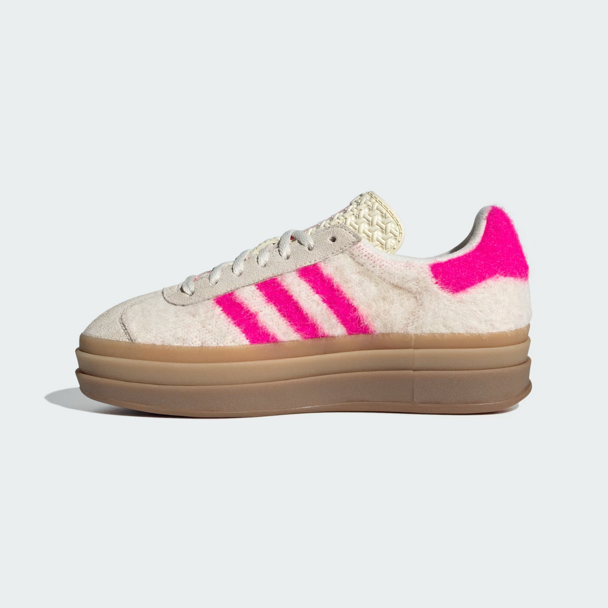 JS3908 adidas Originals Gazelle Bold Cream White Shock Pink Gold (Women's)