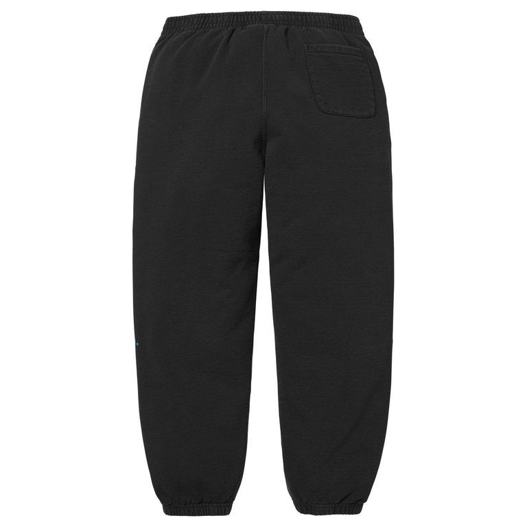 Supreme Washed Logo Sweatpant Black