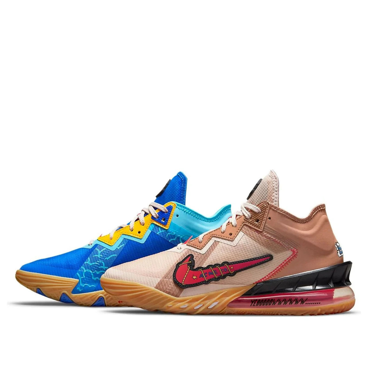 CV7562-401 SPACE PLAYERS Ã NIKE LEBRON 18 LOW "WILE E. Ã ROADRUNNER" (Men's)