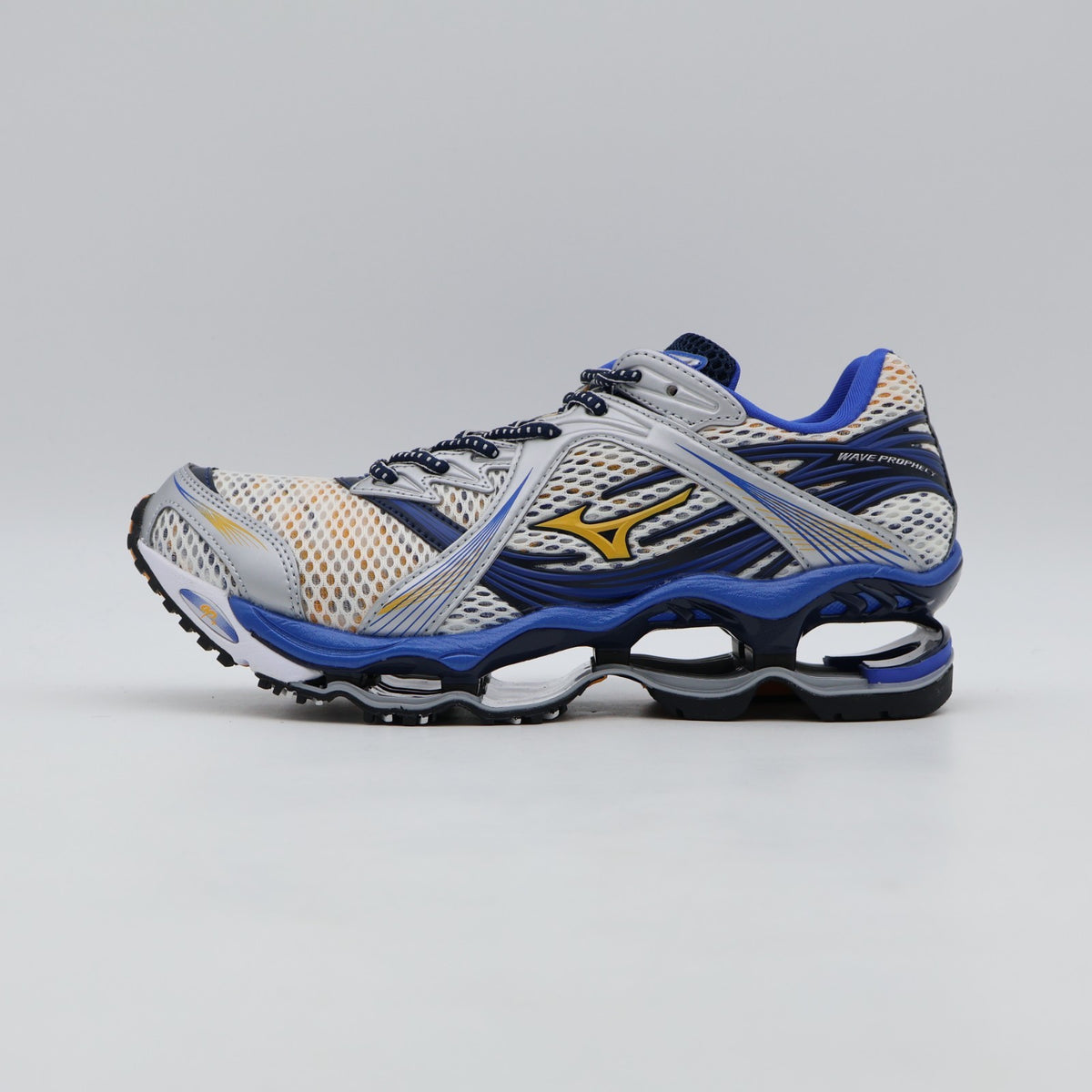 D1GA265501 Mizuno Wave Prophecy 1 Blue Yellow Silver (Men's)