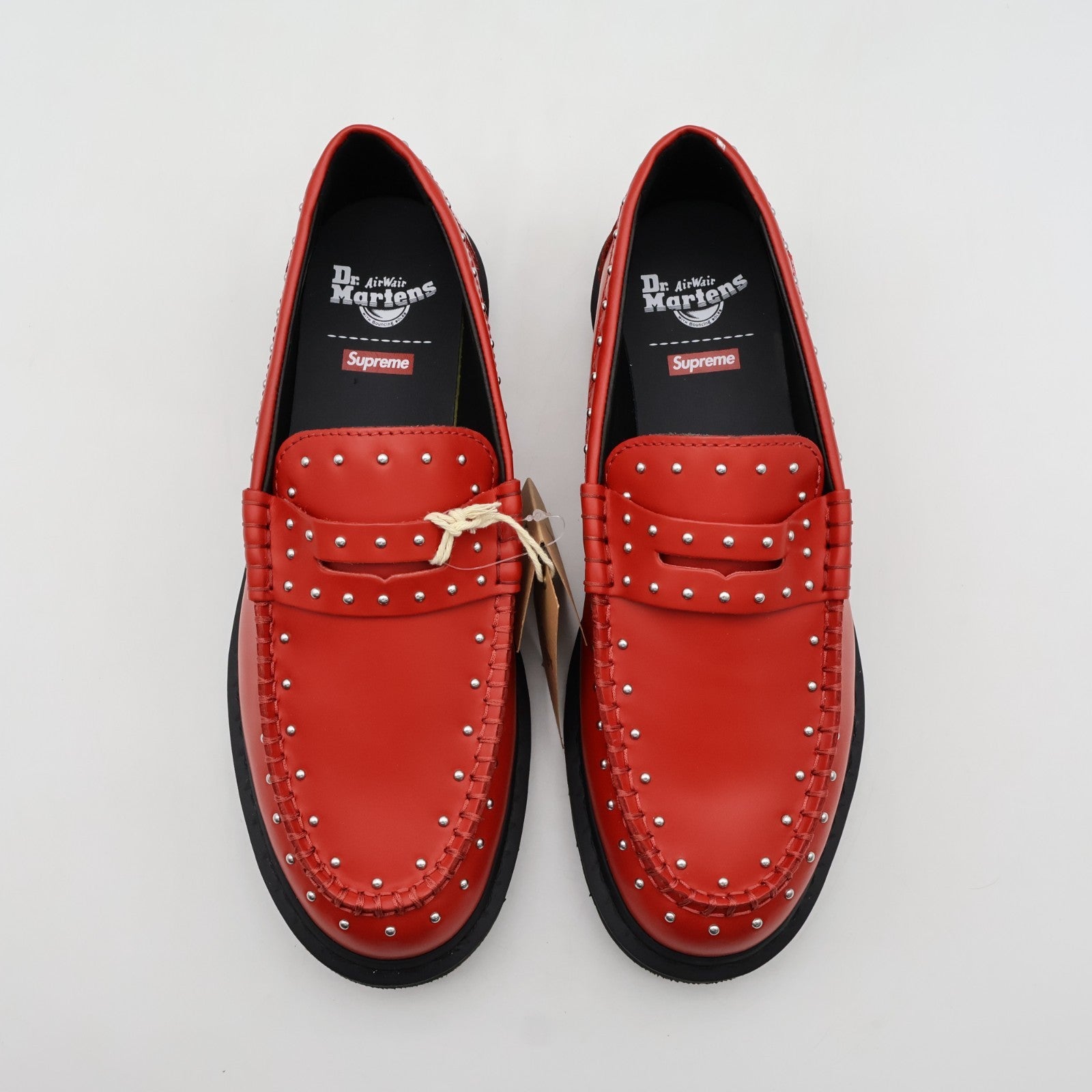 41873600 Supreme Ã Dr.Martens Studded Penton Loafer Red 25SS Week 13 (Men's)