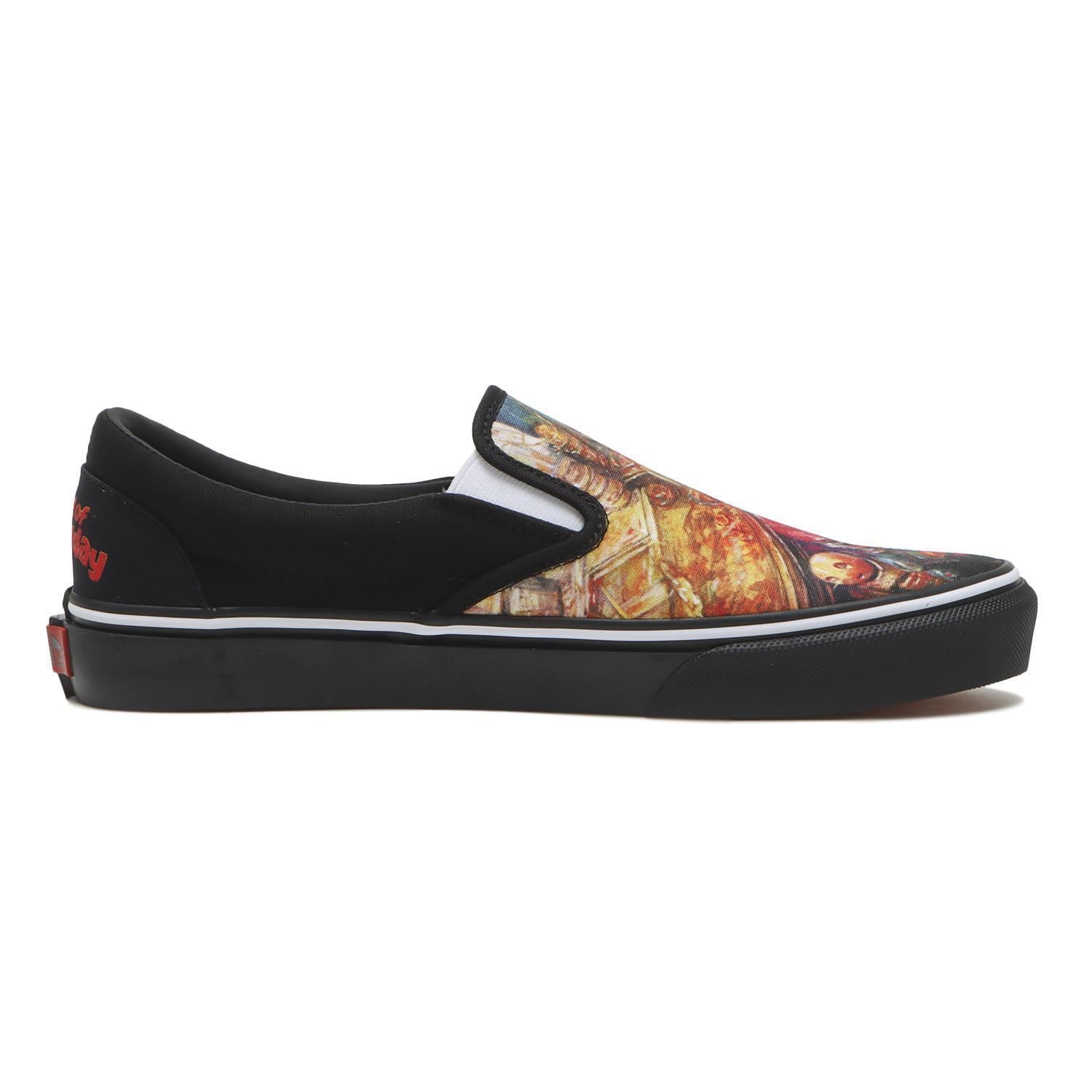 687689-0001 ELLEGARDEN Ã Vans Slip-On Black Red (V98CF ELLE) (Men's)