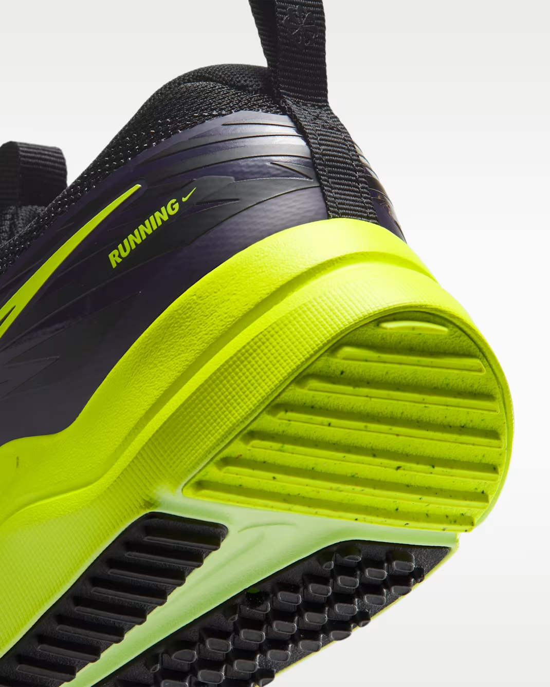 IU8571-032 Nike GS Cosmic Runner "Black/Purple Dynasty/Barely Volt/Lemon Venom"