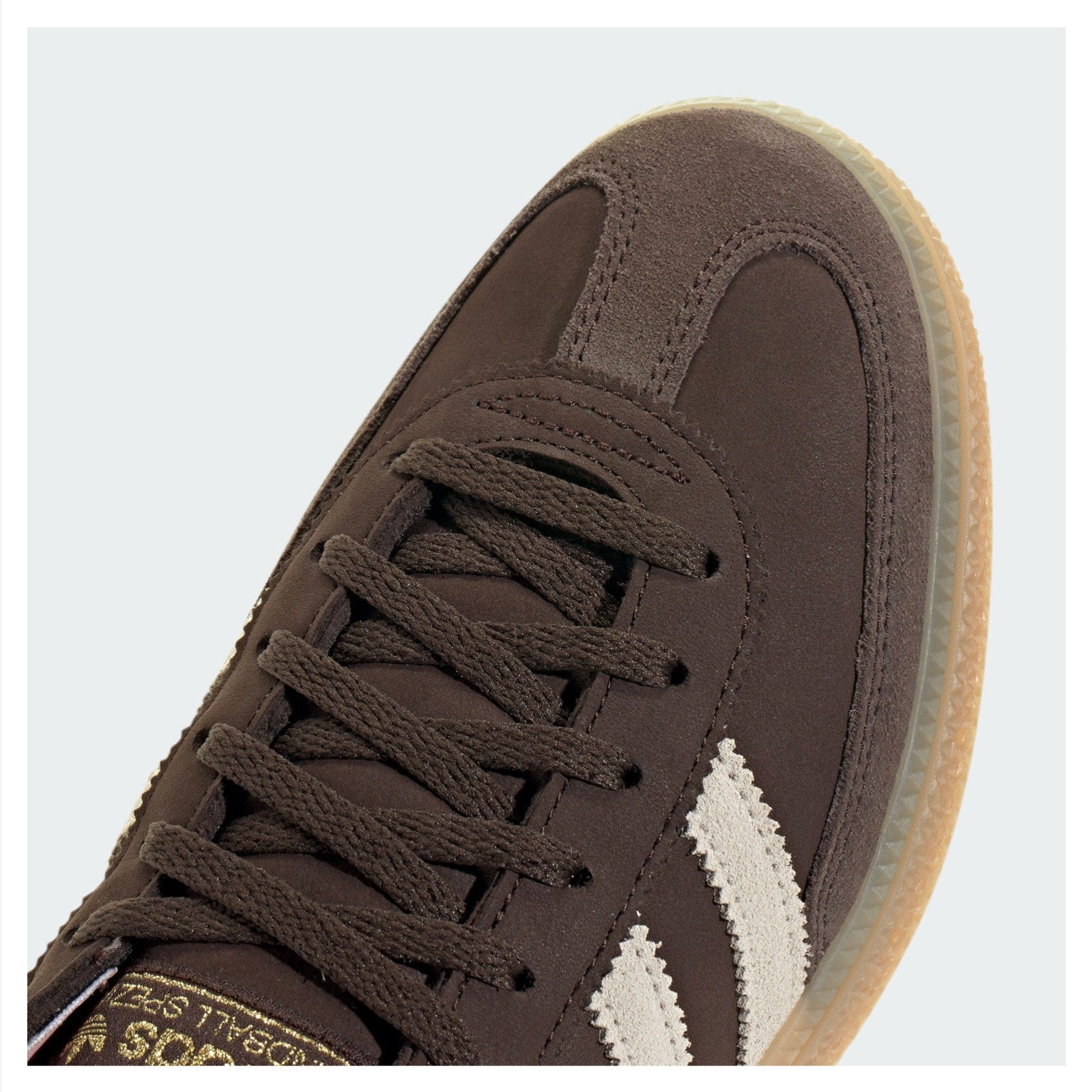 JR0852 adidas Originals Handball Spezial Dark Brown Alumina Wonder (Women's)