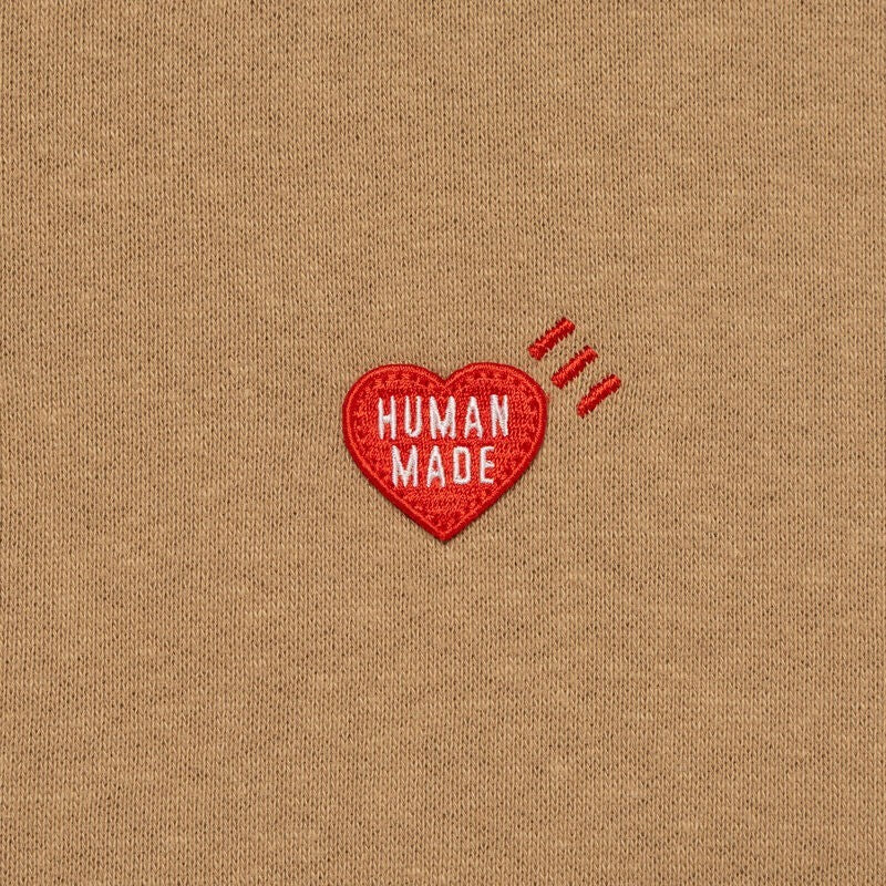 HUMAN MADE Classic Zip-Up Hoodie Beige