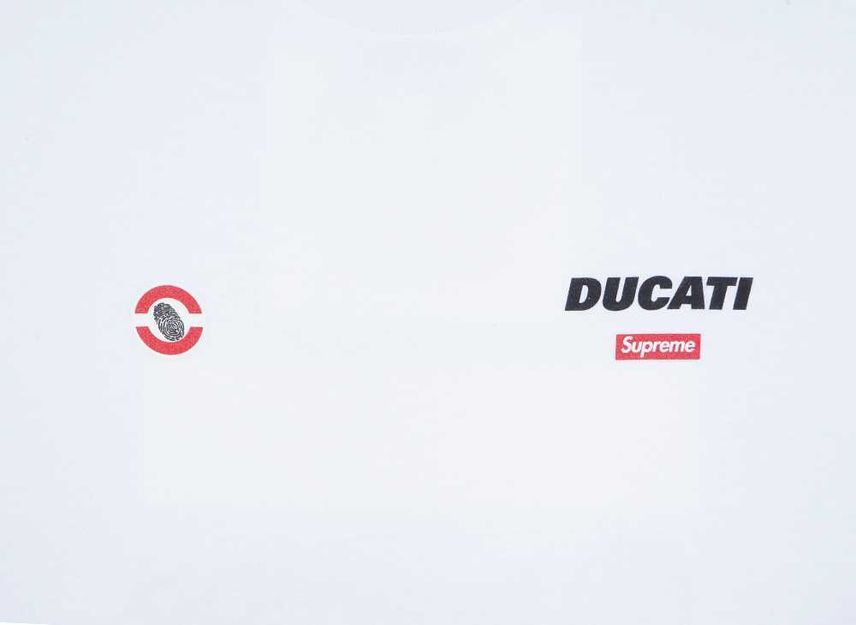 Supreme Ducati Logos Tee White