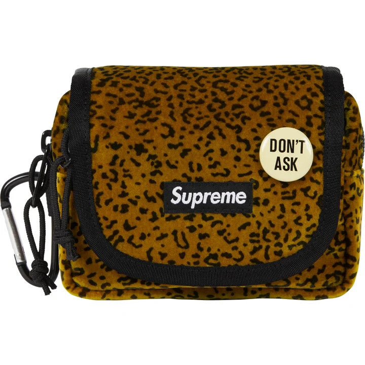 Supreme Velvet Mini Pouch Tan Leopard