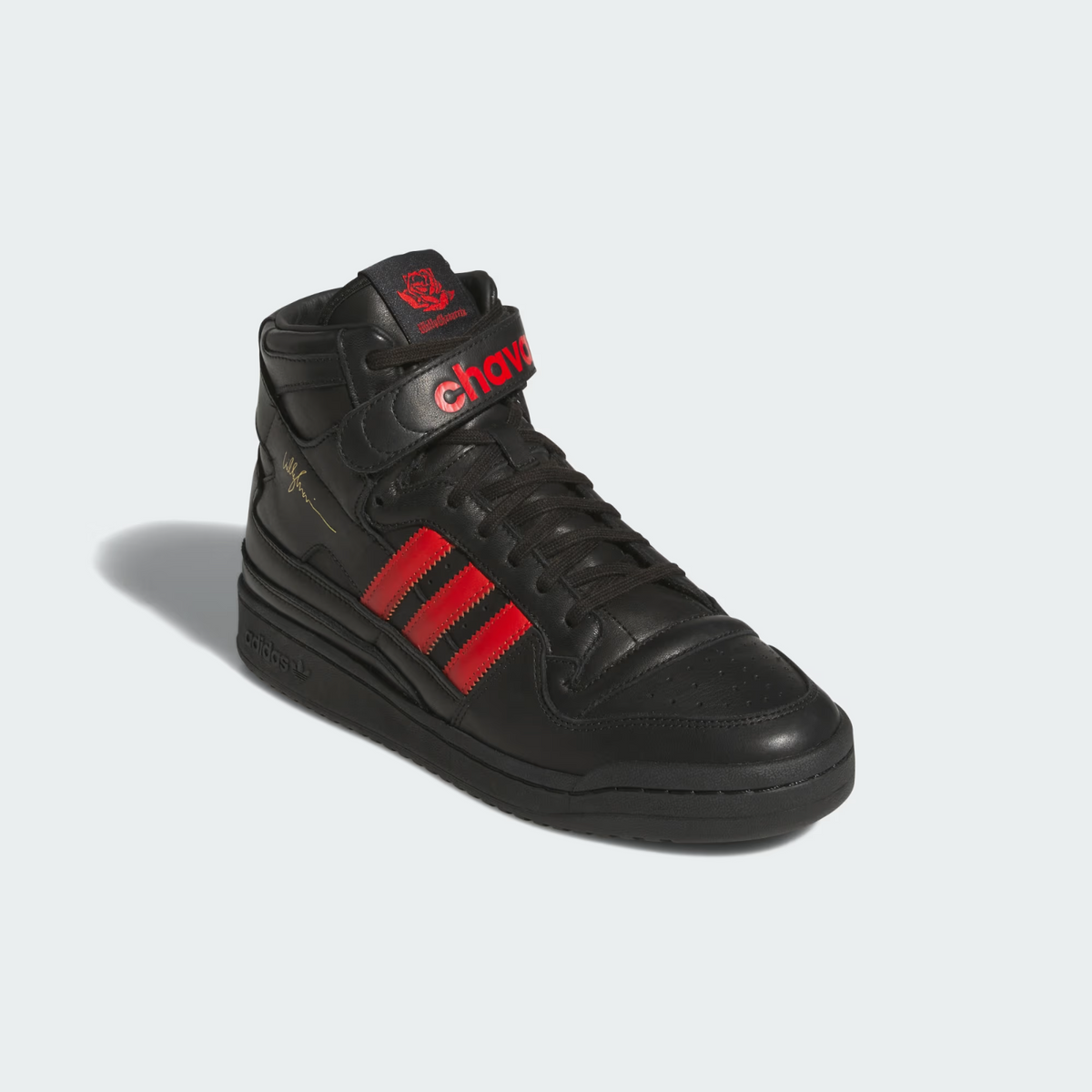 KK3695 Willy Chavarria Ã adidas Originals Forum 84 Hi Black Red (Men's)
