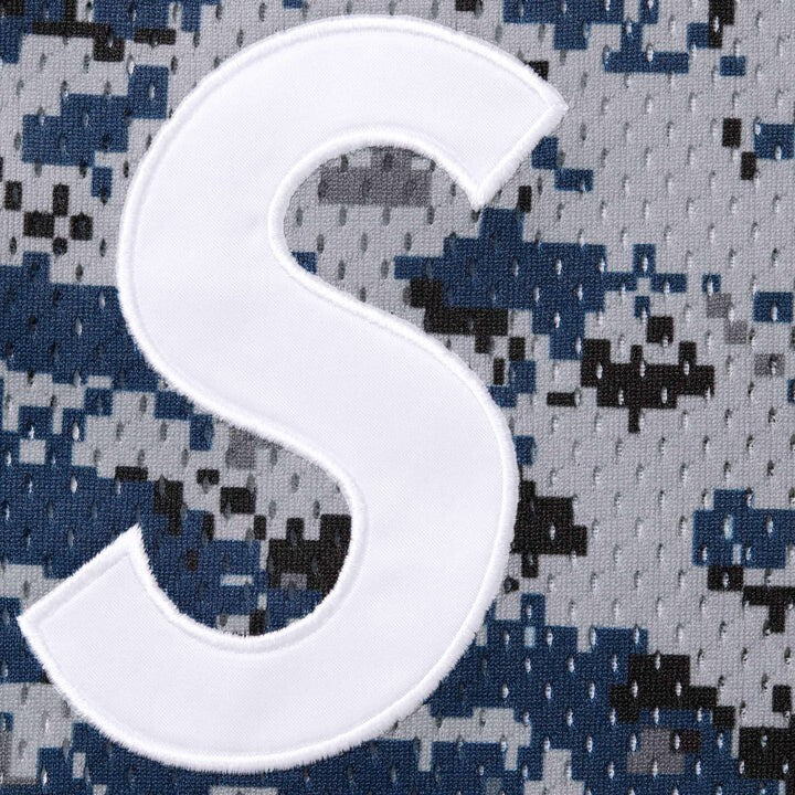 Supreme S Logo Baseball Henley Digi Camo