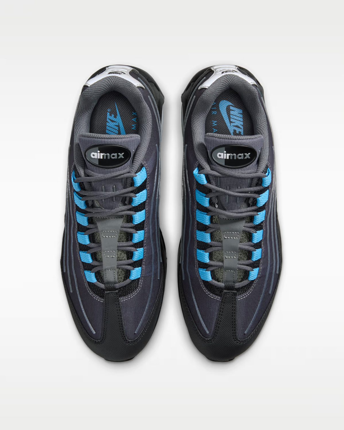 IH7853-002 Nike Air Max 95 Big Bubble Tech "Black/University Blue" (Men's)