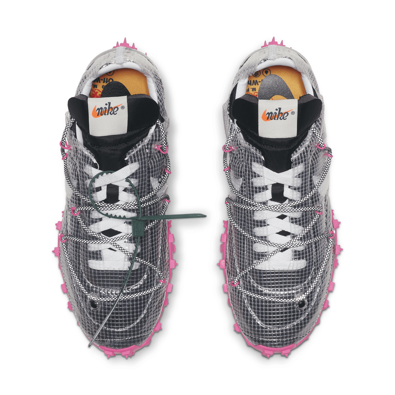 CD8180-001 Off-WhiteÃNike Waffle Racer Vivid Black (Women's)