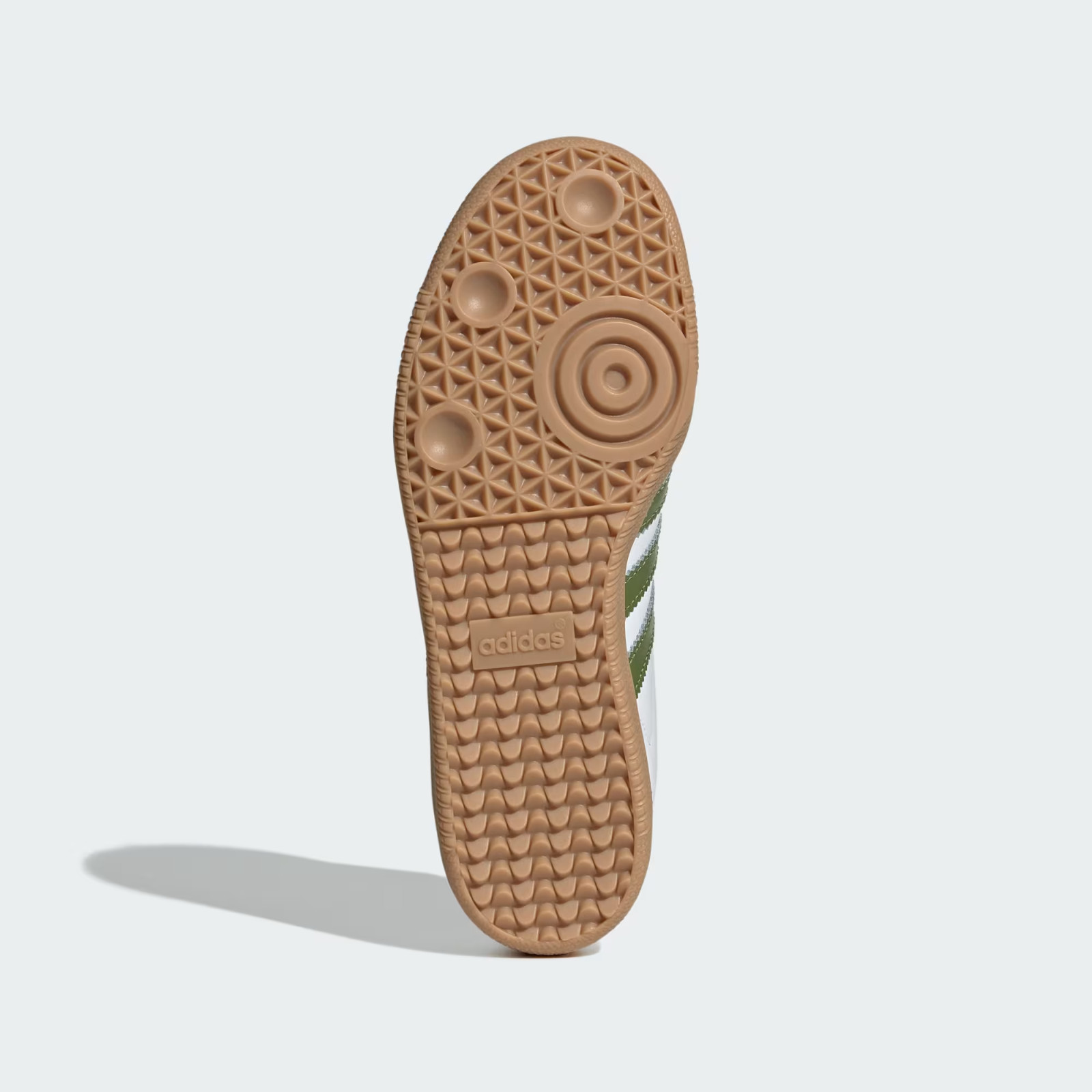 JS1352 adidas Originals Samba OG Foot Wear White Tech Olive Gum (Men's)