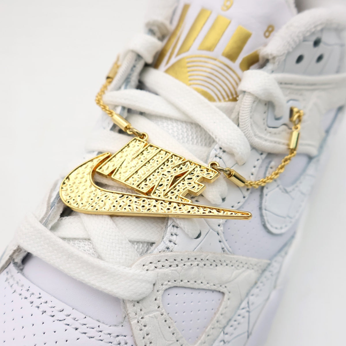 HF7630-100 NIGO Nike Air Force 3 Low White Metallic Gold Heel Logo NIGO (Men's)