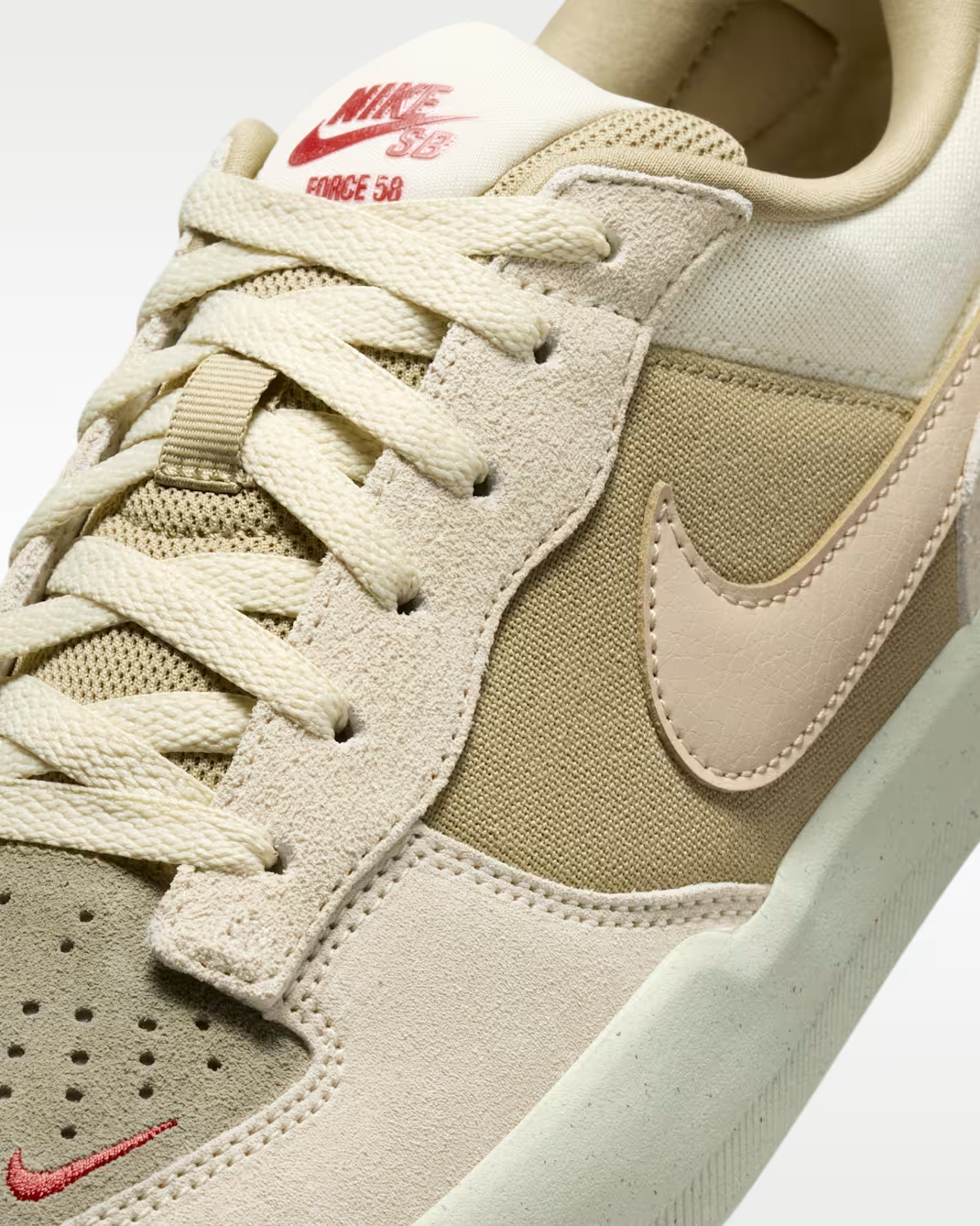 DV5477-106 Nike SB Force 58 Coconut Milk Neutral Olive (Men's)