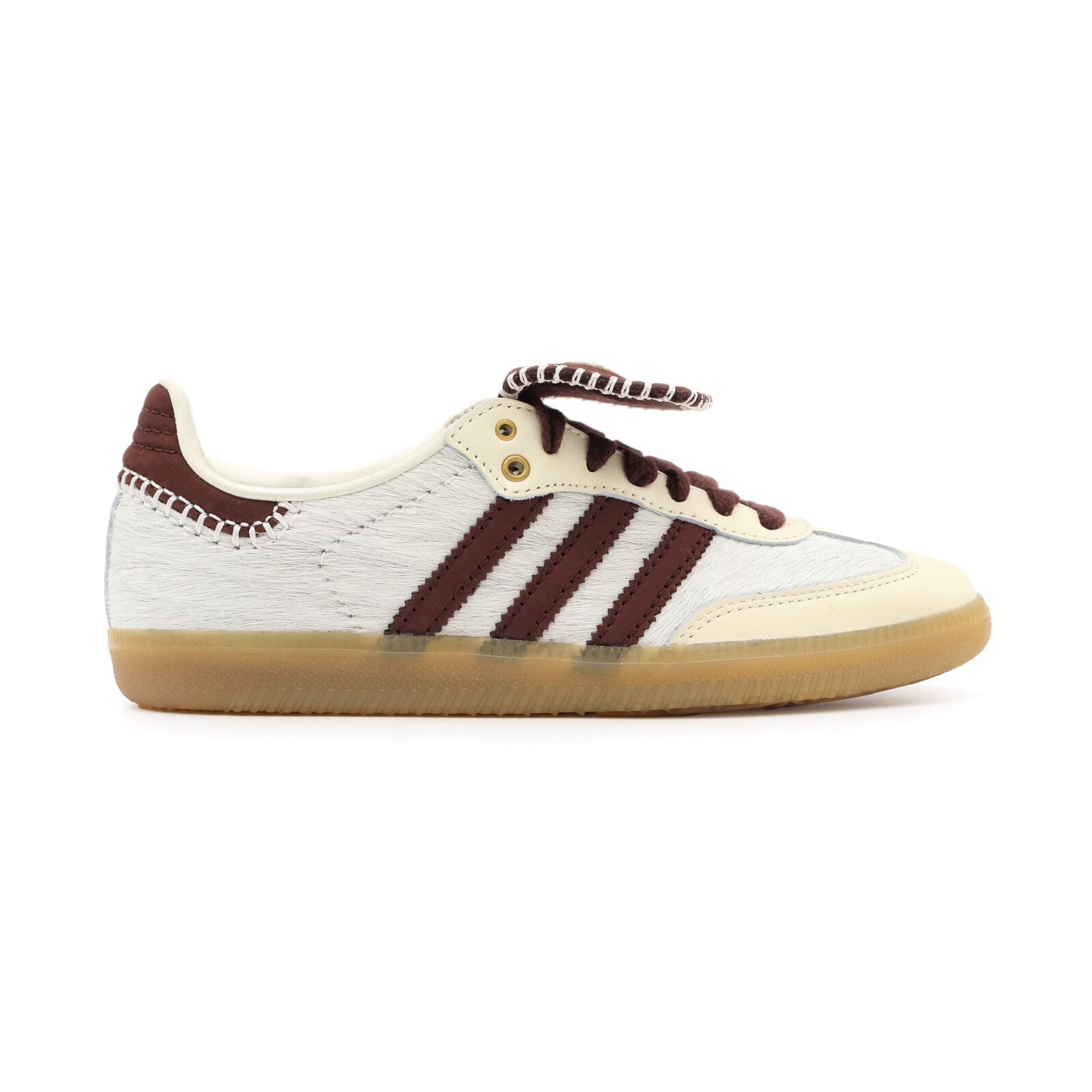 IE0586 Wales Bonner adidas Samba Pony Tonal Low Cream White Mystery Brown (Men's
