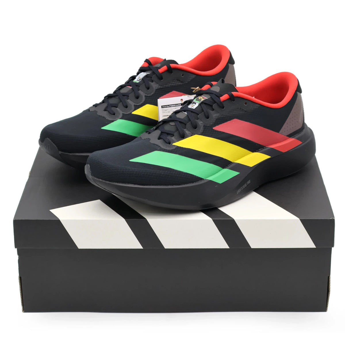 KJ6160 Bob Marley adidas Adizero Evo SL Core Black Vivid Green Bold (Men's)
