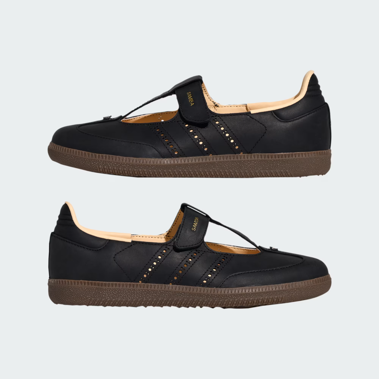KJ3970 adidas Samba Jane Core Black Crystal Sand (Women's)