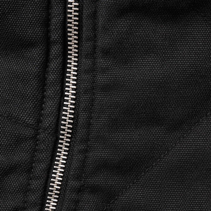 Supreme Zip-Off Sleeve Quilted Bomber Jacket Black