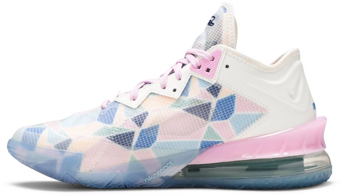 CV7562-101 atmos Ã Nike LeBron 18 Low "Cherry Blossom" (Unisex)