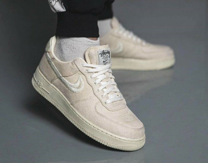 CZ9084-200 Stussy Ã Nike Air Force 1 Low "Fossil Stone" (Men's)